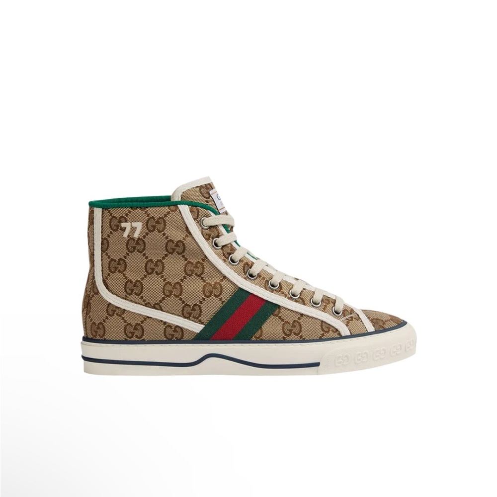 Gucci Wmns Tennis 1977 High 'Beige Ebony'